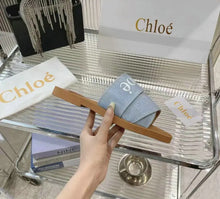 Load image into Gallery viewer, Woody Denim Mules