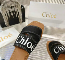 Load image into Gallery viewer, Woody Denim Mules