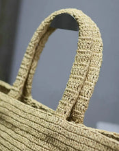 Load image into Gallery viewer, Raffia Tote