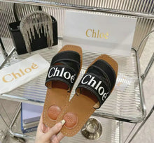 Load image into Gallery viewer, Woody Denim Mules