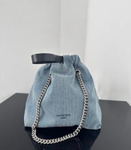 Load image into Gallery viewer, Crush Denim Tote

