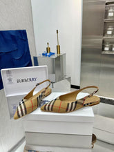 Load image into Gallery viewer, Check Slingback Pumps