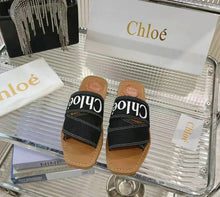 Load image into Gallery viewer, Woody Denim Mules