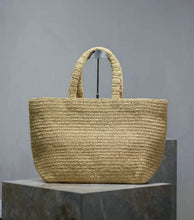 Load image into Gallery viewer, Raffia Tote