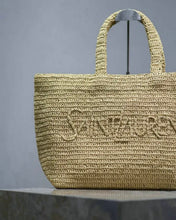 Load image into Gallery viewer, Raffia Tote