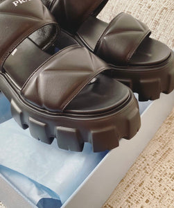 Padded Leather Sandals