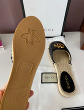 Load image into Gallery viewer, Leather Espadrille Sandals