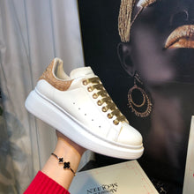 Load image into Gallery viewer, Oversized Sneaker Gold Glitter
