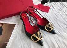 Load image into Gallery viewer, V Logo Slingback 4cm