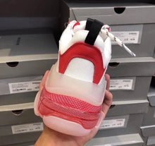 Load image into Gallery viewer, Triple S Clear Sole Whites