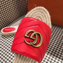 Load image into Gallery viewer, Leather Espadrille Sandals