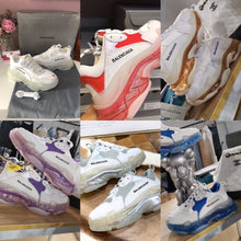 Load image into Gallery viewer, Triple S Clear Sole Whites
