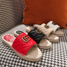 Load image into Gallery viewer, Leather Espadrille Sandals
