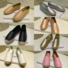 Load image into Gallery viewer, Monogram Leather Espadrilles