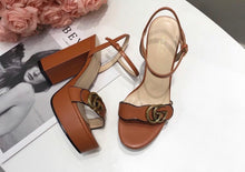Load image into Gallery viewer, Leather Platform Sandals

