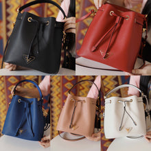 Load image into Gallery viewer, Leather Bucket Bag