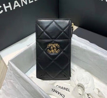 Load image into Gallery viewer, Lambskin Phone Card Purse