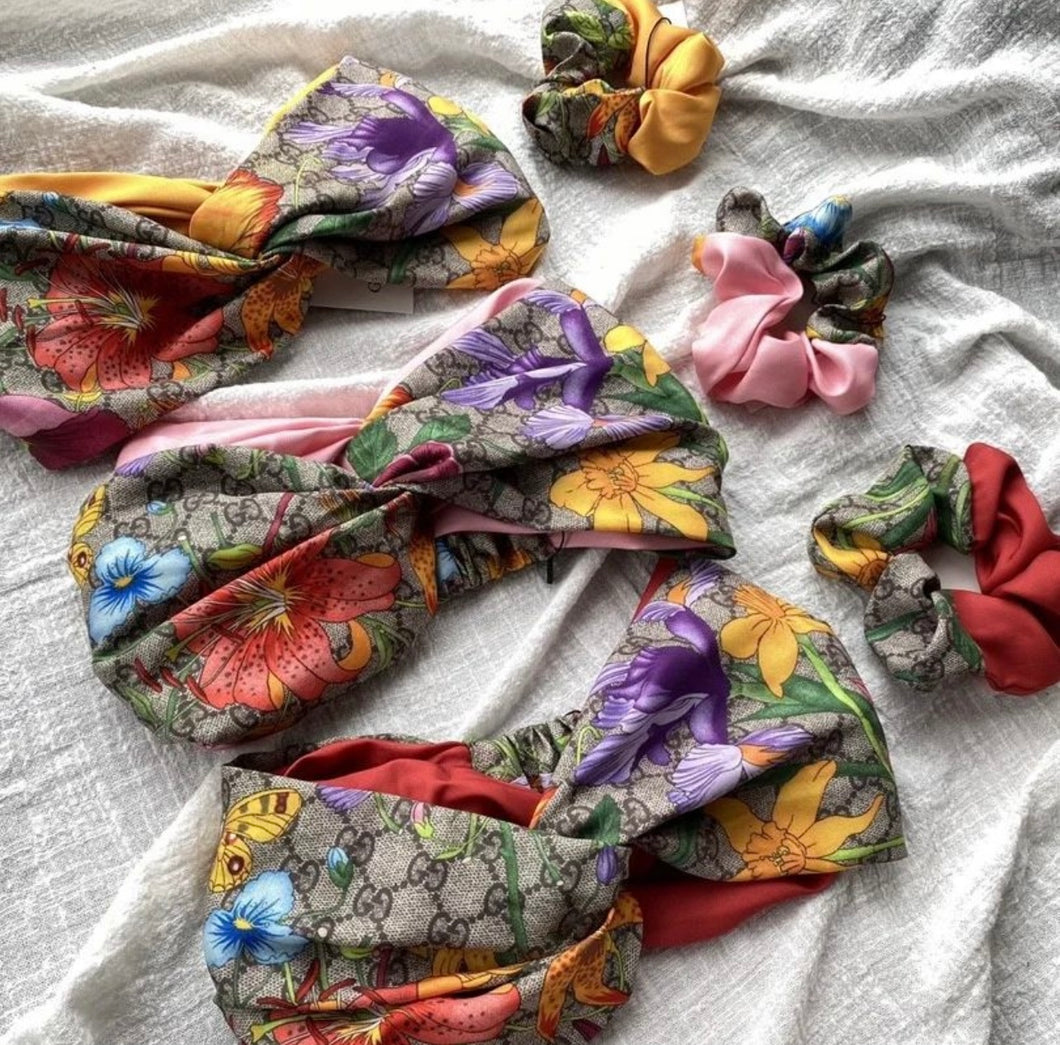 Flora Silk Headband Set