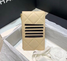 Load image into Gallery viewer, Lambskin Phone Card Purse