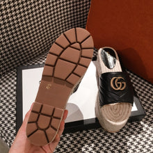 Load image into Gallery viewer, Leather Espadrille Sandals