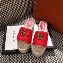 Load image into Gallery viewer, Leather Espadrille Sandals