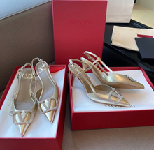 Load image into Gallery viewer, V Logo Slingback 4cm