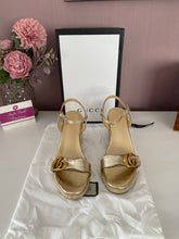 Load image into Gallery viewer, Leather Espadrille Wedges
