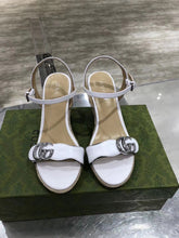 Load image into Gallery viewer, Leather Platform Espadrilles