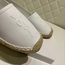 Load image into Gallery viewer, Monogram Leather Espadrilles