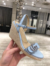 Load image into Gallery viewer, Leather Platform Espadrilles