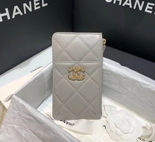 Load image into Gallery viewer, Lambskin Phone Card Purse