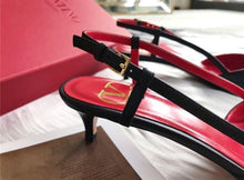 Load image into Gallery viewer, V Logo Slingback 4cm