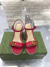 Load image into Gallery viewer, Leather Platform Espadrilles
