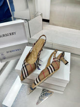 Load image into Gallery viewer, Check Slingback Pumps
