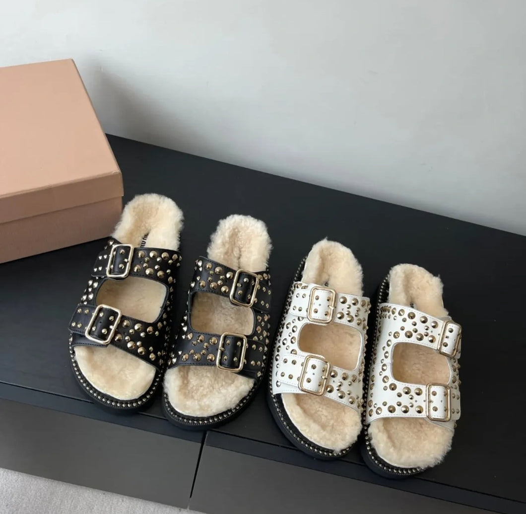 Shearling Sandals