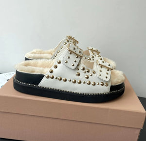 Shearling Sandals