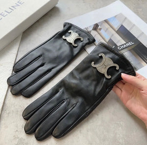 Triomphe Leather Gloves