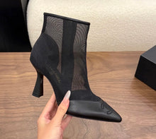 Load image into Gallery viewer, Mesh Leather Boots
