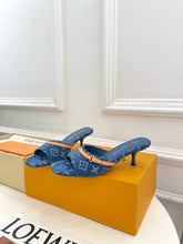 Load image into Gallery viewer, Denim Mules
