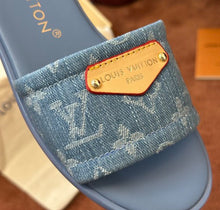 Load image into Gallery viewer, Denim Mules
