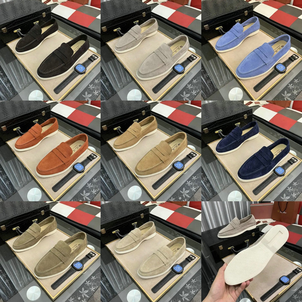 Suede Loafers