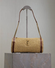 Load image into Gallery viewer, Cassandre Raffia Tube Bag
