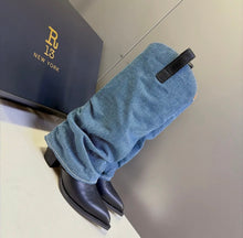 Load image into Gallery viewer, Denim Boots
