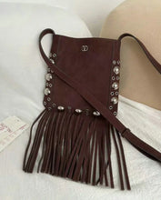 Load image into Gallery viewer, Suede Tassel Shoulder Bag
