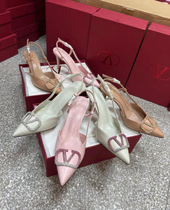 V Logo Slingback