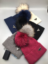 Load image into Gallery viewer, Fur Pom Hat
