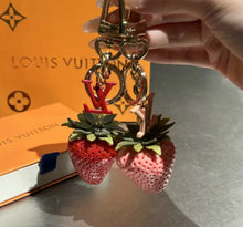 Load image into Gallery viewer, Strawberry Bag Charm/Keychain
