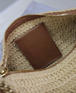 Cassandre Raffia Tube Bag