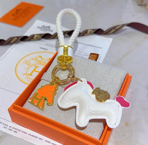 Leather Bag Charm/Keychain