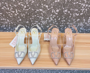 V Logo Slingback